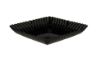 Picture of SOUP BWL SQR FLOWER PLATE BLACK 7 6X22PK