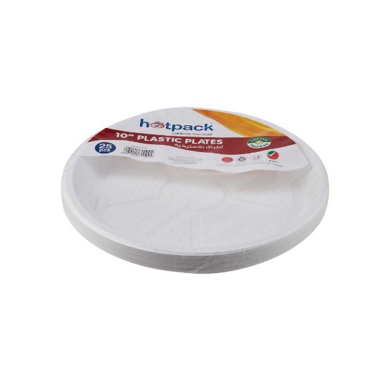 Picture of HOTPACK-PLASTIC PLATE 10- 25PCX20PKT