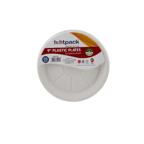 Picture of HOTPACK-PLASTIC PLATE 9- 25PCX20PKT