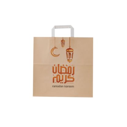 Picture of RAMADAN PAPER BAG FLT HND 34X18X33CM-250