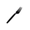 Picture of BLACK HEAVY DUTY FORK-PLASTIC,50PC*20PKT