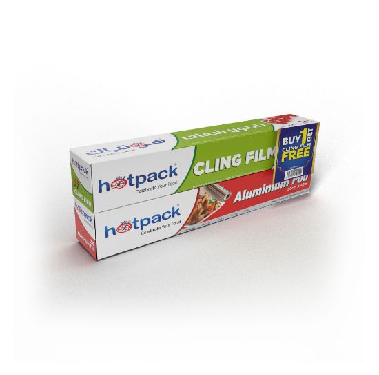 Picture of HP-ALU FOIL 45MTR+CLINGFILM 100SQFT-6PKT