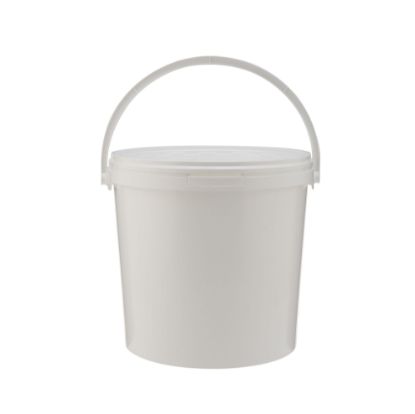 Picture of PLASTIC PAIL ROUND WHITE 10 LTR 30PCS