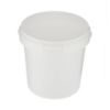 Picture of WHITE PLASTIC BUCKET+HANDLE 1KG-PCS