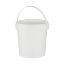 Picture of WHITE PLASTIC BUCKET+HANDLE 1KG-PCS