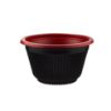 Picture of RED & BLACK PP SOUP BOWL 550ML+LID 200PC