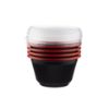 Picture of RED & BLACK PP SOUP BOWL 550ML+LID 200PC