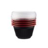 Picture of RED & BLACK PP SOUP BOWL 700ML+LID 200PC