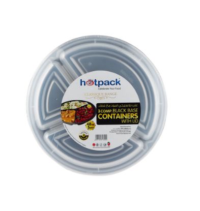 Picture of BLACK M/W RND CONT+LID RO48OZ 3COMP-150P