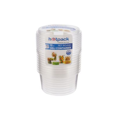 Picture of DELI CONTR DCR12PET+LID-10PC/PKT
