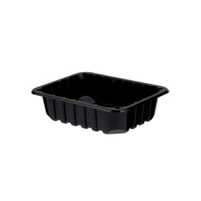 Picture of PETPE BLK DRYLK MEAT TRAY 500G-50H-600P