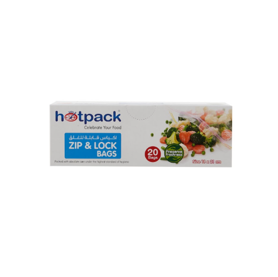 Picture of HOTPACK-ZIPPER LOCK BAG 18CMX21CM-20X24