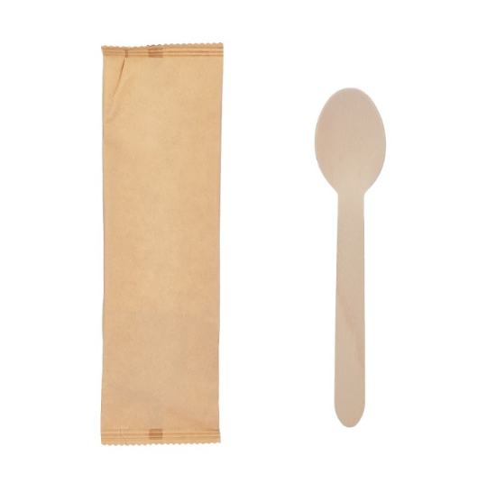 Picture of WOODEN  SPOON INDIVIDUALLY WRAPPED-500PC