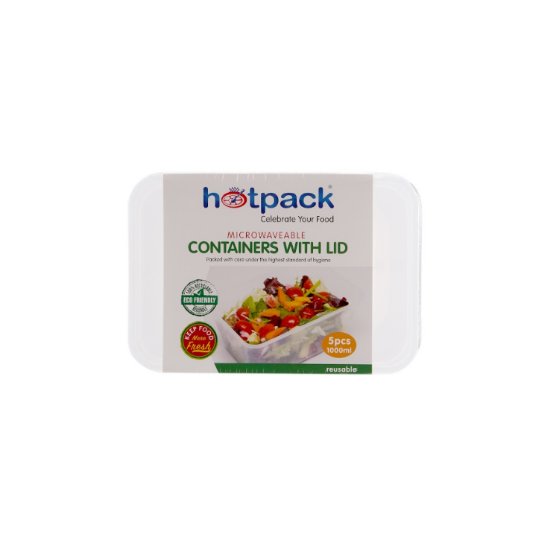 Picture of M/W RECT. CONTAINER 1000 CC+LID 5X20PKT