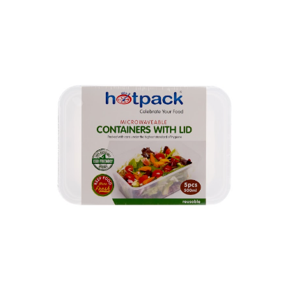 Picture of M/W RECT. CONTAINER 500 CC+LID 5X20PKT