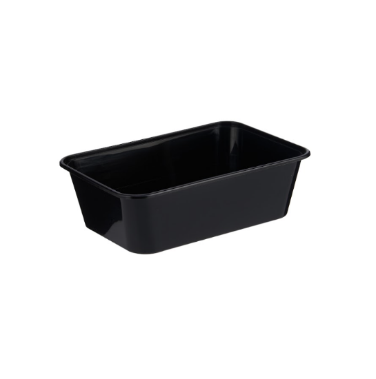 Picture of M/W RECT CONTAINER BLACK 650ML 1X500 PCS
