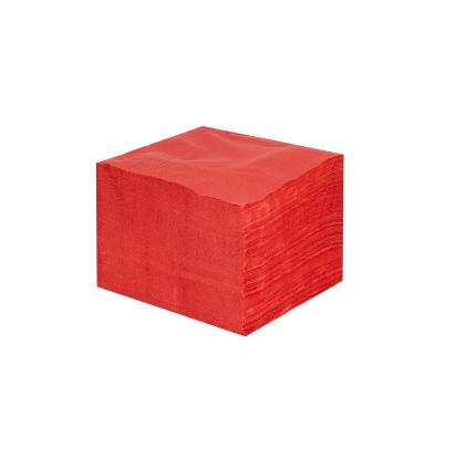 صورة SOFT N CL NAPKIN RED 23X23CM 100PCX20PKT