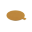 Picture of CAKE BOARD ROUND GOLD 8.5CM W/HNDL-1000